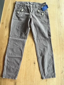 JOOP! Damenjeans "Selma", slim fit, Denim, dunkelgrau, Strasssteine Gr. 40 *neu* - Bild 1 von 7