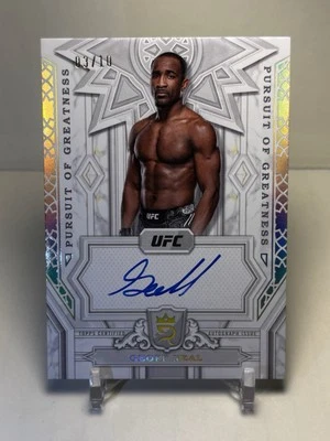 2024 Topps Royalty UFC Pursuit of Greatness Signatures Geoff Neal Gold 3/10 - Image 1 of 2