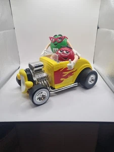 M&Ms Candy Dispenser Yellow Hot Rod Car ‘Rebel Without A Clue’ ~ Collectable - Picture 1 of 7