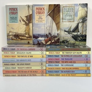 Patrick O'Brian Master and Commander Aubrey Maturin Series PB COMPLETE SET 1-20 - Picture 1 of 13