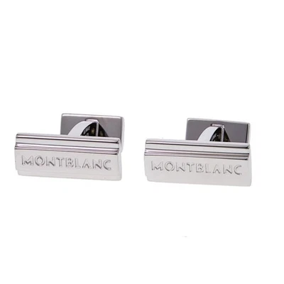 Nuevos gemelos Montblanc Sartorial de plata de ley de una sola barra para hombre 112909 Foto 1 de 4