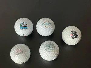 Lotto varie palline da golf souvenir da viaggio country club Owensboro logo usate - Foto 1 di 9