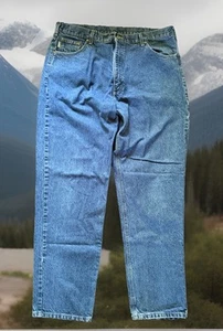 Carhartt Mens Jeans 40x34 Denim Blue Cotton Work Pants Clean - Picture 1 of 6