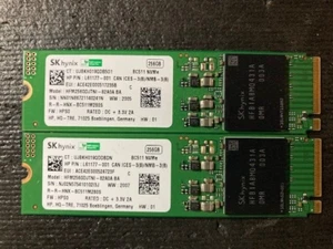 (LOT of 2) SK Hynix BC511 256GB M.2 2280 NVMe SSD HFM256GDJTNI Excellent Health - Picture 1 of 2