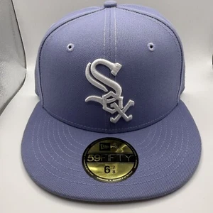 New Era 59FIFTY Chicago White Sox Lavender Spring Collection Fitted Hat 6 7/8 - Picture 1 of 5