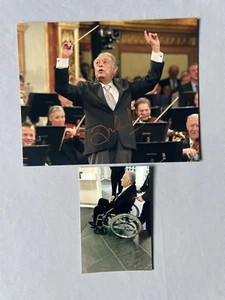ZUBIN MEHTA conductor in-person 2020 signed autograph photo 8x10 + photo - Picture 1 of 1