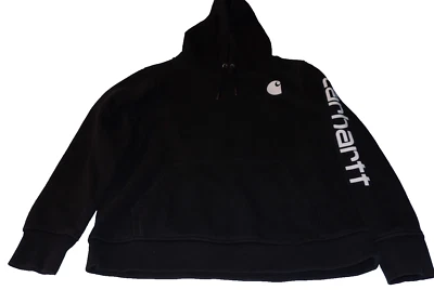 Sudadera con capucha Clarksburg negra talla grande para mujer Carhartt 102791-001 Foto 1 de 4