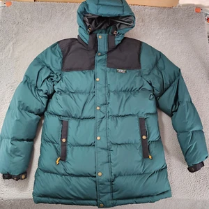 LL Bean Mountain Classic Down Parka Hooded Jacket Downtek Pertex Puffer Medium - Picture 1 of 12