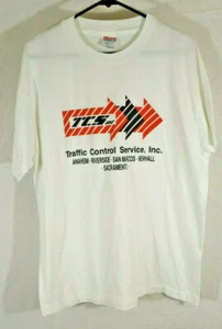 Vintage Sacramento Traffic Control Service Single Stitch Shirt Size Large - Picture 1 of 12