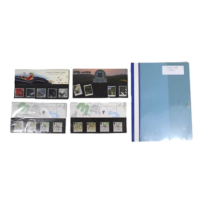 Vintage 90s Royal Mail Collectable Stamps 4 Pack; Cars, Maps, National Trust - Image 1 of 4