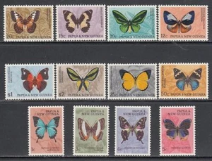 Papua E Nuova Guinea - Posta Yvert 83/93 MNH Fauna. Farfalle - Foto 1 di 1