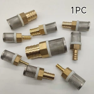 1/2'' 3/4'' 1 '' Brass Splice Hose Joiner Mesh Filter Water Pump Prefilter - Picture 1 of 7