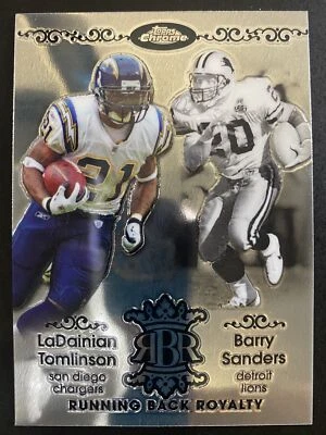 LaDainian Tomlinson Barry Sanders 2007 Topps Chrome Running Back Royalty RBRD-TS - Image 1 of 2