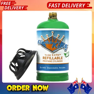 Refillable 1LB Empty Propane Cylinder Tank Reusable Safe and Legal Refill O - Picture 1 of 12