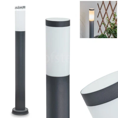 Sockelleuchte modern Steh Wege Lampe Außen Garten Terrasse Beleuchtung Anthrazit - Bild 1 von 4