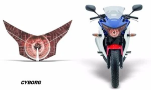 Headlight Eye Graphics Kit Decal Cover For Honda CBR 250R 2010-2013 CYBORG RED - Picture 1 of 1