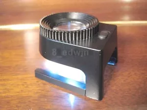 Professional Solid Steel 10x Mag Large Lens Lighting Loupe / Magnifier - Picture 1 of 10