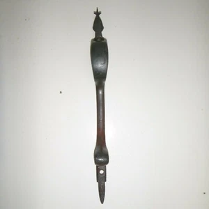 antique artistic iron door handle - Picture 1 of 5