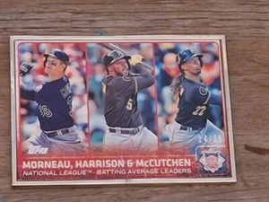 2015 Topps - Silver Framed Justin Morneau Andrew McCutchen Josh Harrison /20 - Bild 1 von 3
