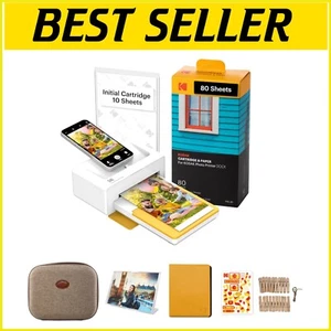 Compact Dock Plus Photo Printer Bundle with 90 Sheets - Bluetooth & iOS/Android - Picture 1 of 9
