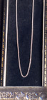 Wyznaczony 9-karatowy naszyjnik z białego złota krawężnik (375) nie złom (46 cm / 18 cali)