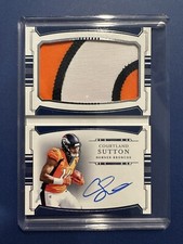 2018 National Treasures Courtland Sutton Rookie Jumbo Prime Signatures Auto /99