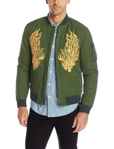 GUESS Herren Bomberjacke Explorer bestickt jägergrün Größe 2XL - Bild 1 von 10