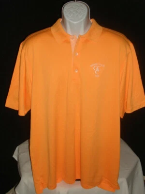 CAMISA POLO DONALD ROSS NARANJA SÓLIDO 100% POLIÉSTER S/S TALLA L "C.C. de N.CAROLINA" Foto 1 de 4