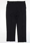 Taylor & Wright Mens Black Polyester Trousers Size 36 L31 in Regular