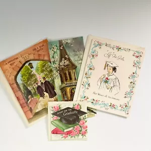 4 tarjetas de graduación de la década de 1950 Gibson sello usadas escritas - Imagen 1 de 13