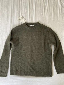 NEW ZARA KIDS 100% CASHMERE OLIVE GREEN SWEATER 11-12 YEARS. - Picture 1 of 6