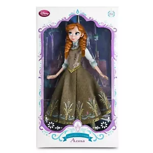 Neu Disney Store Frozen Anna Limited Edition 5000 Sammler 17" Puppe grünes Kleid - Bild 1 von 6