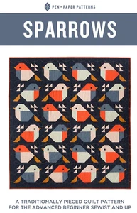 SPARROWS Pieced Quilt Pattern by Pen and Paper, Sewing Pattern, PPP25 - Picture 1 of 3