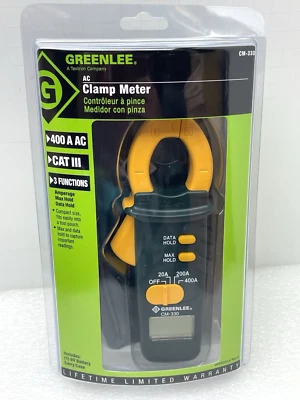 NUEVO PINZA AMPERIMÉTRICA GREENLEE AC 400a CAT III 600v CM-330 Foto 1 de 4