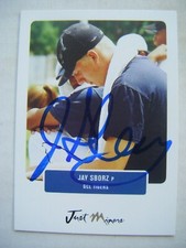 JAY SBORZ signed RC TIGERS 2004 Just Minors baseball card AUTO LANGLEY McLEAN VA