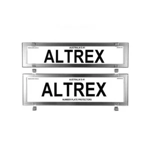 Altrex Number Plate Protector Covers - NSW & SA Premium Combination Chrome S... - Picture 1 of 1