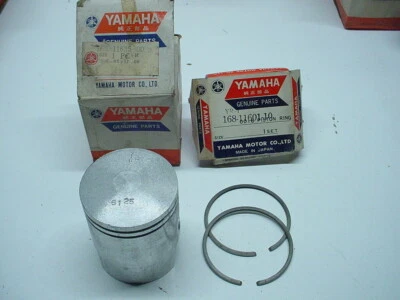 Yamaha NOS YR1 YR2 YR2C 1st Oversize Piston AND Rings OEM New 1967 1968 350 Twin - Изображение 1 из 4