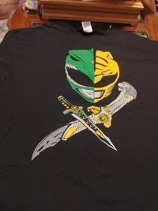 SABAN Power Rangers JASON DAVID FRANK Large Green And Yellow T-Shirt - Picture 1 of 9