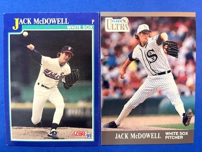 Jack McDowell 1991 Score & 1991 Fleer Ultra Baseball - White Sox - Image 1 of 2