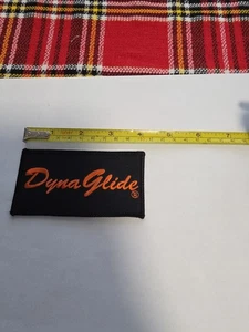 Harley Davidson dyna glide iron on sew On 4.0 x 2 inch patch new - Picture 1 of 2