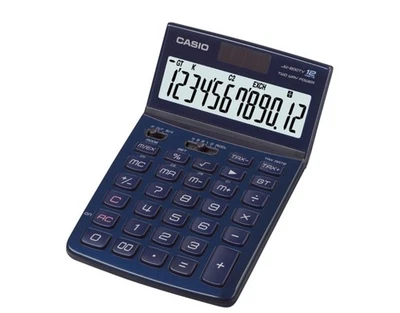 Metallic Blue Casio JW-200TV-BU Desktop Calculator/adding Machine - Image 1 of 4