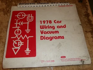 1978 ford car wiring + vacuum diagrams manual in good shape used - Picture 1 of 3