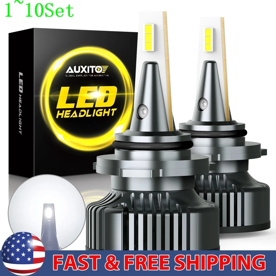 HB4 9006 LED Headlight High Lo Hi Bulb Beam Super Bright White 6500K 1-10Set - Изображение 1 из 4
