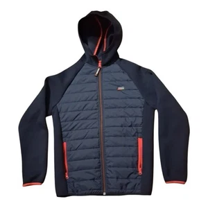 Jack & Jones Core 1990 Hooded Full Zip Quilted Jacket Size M - Picture 1 of 8