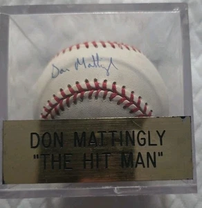 Don Mattingly signierter offizieller AL Baseball NY  - Bild 1 von 3