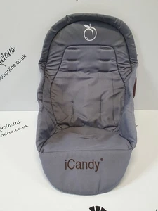 GENUINE iCandy Peach 1 Upper Main Black Jack Grey Main Seat Liner Zip Fitment #2 - Picture 1 of 7