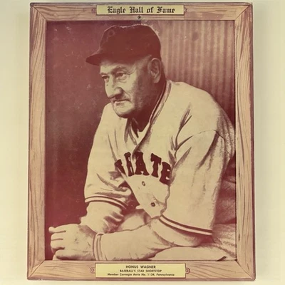 Tarjeta de colección Honus Wagner Eagle Salón de la Fama Logia Fraternal Béisbol Foto FOE Foto 1 de 2