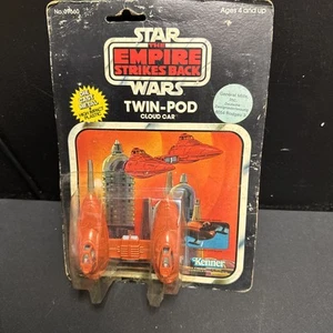 Star Wars 1980 Kenner Twin-Pod Diecast Cloud Car On Card - Picture 1 of 23