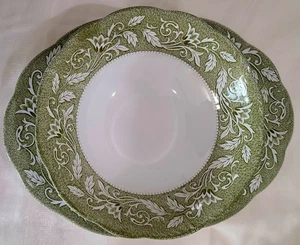 J&G Meakin Renaissance Green Ironstone Serving Platter & Bowl – VTG England –EUC - Picture 1 of 15