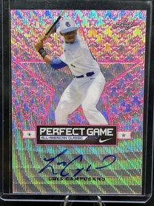 2016 Leaf Metal Perfect Game - Luis Campusano #BA-LC1 Pink, 1/1 (AU, RC) - Bild 1 von 2